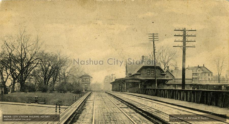Postcard: Railroad Station, Westfield, Massachusetts